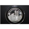 Image 1 : September 9/11/2001 Remembrance Silver Round; .999 Fine Silver 1 Oz.; EST. $35-40