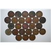 Image 1 : Indian Head One Cent; Various Dates & Conditions; Lot of 25; EST. $25-30