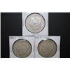 Image 1 : 1899-O, 1900-O & 1904 US Silver Morgan $1; Lot of 3; EST. $100-120