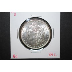 1904-O US Silver Morgan $1; BU; EST. $45-65