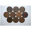 Image 2 : Indian Head One Cent; Various Dates & Conditions; Lot of 10; EST. $10-20