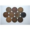 Image 1 : Indian Head One Cent; Various Dates & Conditions; Lot of 10; EST. $10-20