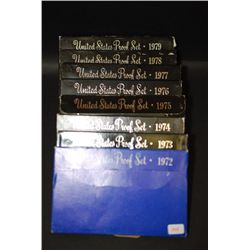 1972-S thru 1979-S US Proof Set; Lot of 8; EST. $60-80