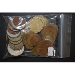 World Coins & Tokens; Various Dates, Conditions & Denominations; Lot of 50; EST. $5-10