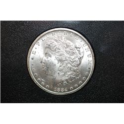 1884-CC US Silver Morgan $1; UNC; EST. $200-225