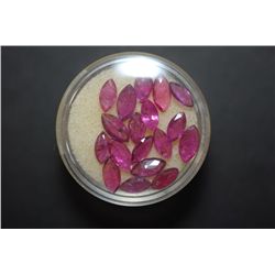Diamond-Shaped Pink Gemstone; Lot of 18; EST. $10-20