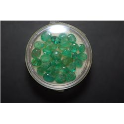 Oval-Shaped Green Gemstone; Lot of 30; EST. $10-20