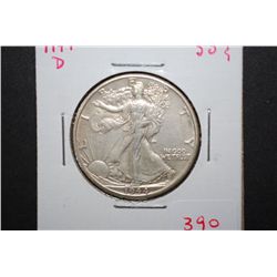 1944-D Walking Liberty Half Dollar; EST. $10-20