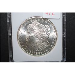 1882-CC US Silver Morgan $1; MCPCG Graded MS63; EST. $200-250