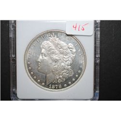 1878 US Silver Morgan $1 With 8 Tailfeathers; MCPCG Graded MS63 PL; EST. $215-400