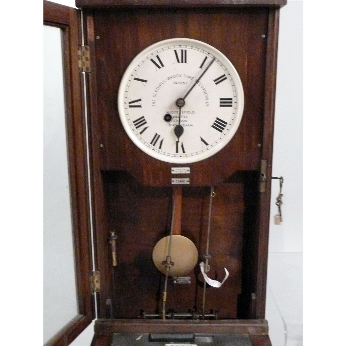 GledhillBrook Time Recorders Limited Oak Time Clock, London, early