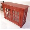 Image 2 : Contemporary Red Stained Oak Display Cabinet, 20th C., N9ENBH