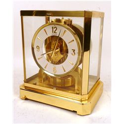 Le Coultre Brass Mantle Clock,Swiss, 20th C., N9ENBH
