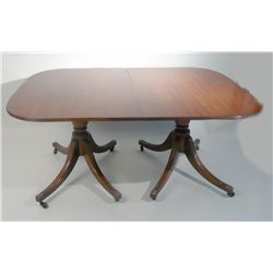 Regency Style Two Pedestal Mahogany Dining Table, early 20th C., N9ENBH