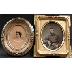 Ambrotype Portrait, General John Bell Hood, 19th/20thC., N9ENBJ