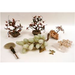 Four Chinese Hardstone Trees, 20th C., N9ENBC