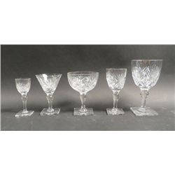 Webb English Crystal Stemware, 20th C., N9ENBE