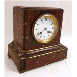 Tiffany & Company Marble Brass Mounted Mantle Clock, 20th C., N9ENBH