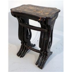 Set of Four Lacquered Nesting Tables, Chinese, 19th C., N9ENBH