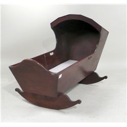 Colonial Mahogany Hooded Cradle, Pennsylvania, 20th C., N9ENBH