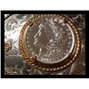 Image 2 : German Silver Buckle with a 1921 Morgan…..Incredible Piece….