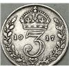 Image 1 : DETAILED! OLD ENGLISH COINS 1917 KING GEORGE SILVER THREEPENCE