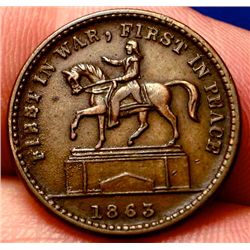 OLD US COINS! CIVIL WAR TOKEN 1863 FANTASTIC PIECE!