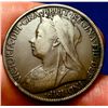 Image 1 : LARGE! OLD ENGLISH COINS 1901 VICTORIA PENNY SCARCE!
