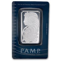 1 Pamp Suisse .999 Fine 50 gram / 1.6077 ounce Silver Bar