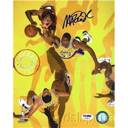 MAGIC JOHNSON SIGNED AUTOGRAPHED LAKERS 8X10 PHOTO PSA/DNA COA