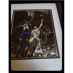 Jason Kidd Nets Mavericks Autograph Layup Over Shaq Steiner Authentic