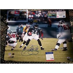 EAGLES **SHELDON BROWN** SIGNED AUTOGRAPHED 24X30 COLOR PHOTO *MINT* PSA-DNA