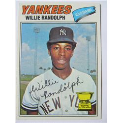 Willie Randolph 1977 Topps Yankees  Mint Baseball Card