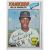 Image 1 : Willie Randolph 1977 Topps Yankees  Mint Baseball Card