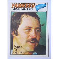 Jim Catfish Hunter 1977 Topps Yankees  Mint Baseball Card