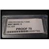 Image 2 : PCC 2004 ROOSEVELT DIME MINT MARK S---PROOF 70 --- SILVER ---serial # 2000077953