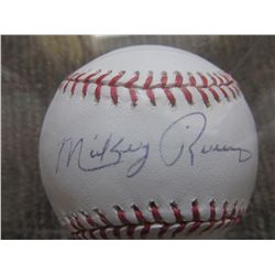 Mickey Rivers Autographed Baseball COA
