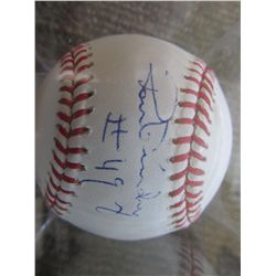 Ron Guidry Autographed baseball #49  COA