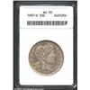 Image 1 : 1907-D 50C AU50 ANACS. Mintage: 3,856,000....