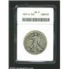 Image 1 : 1921-D 50C AG3 ANACS. Mintage: 208,000....