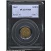 Image 1 : 1842 $2 1/2 VF35 PCGS. Mintage: 2,800....