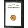 Image 1 : 1915 $2 1/2 MS60 ANACS. Mintage: 606,000....