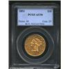 Image 1 : 1853 $10 AU50 PCGS. Mintage: 201,253....