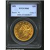 Image 1 : 1851 $20 MS63 PCGS. Mintage: 2,087,155. Th...