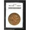 Image 1 : 1865-S $20 XF45 ANACS. Mintage: 1,042,500....
