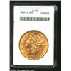 Image 1 : 1889-S $20 AU58 ANACS. Mintage: 774,700....