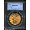 Image 1 : 1906-S $20 MS62 PCGS. Mintage: 2,065,750....