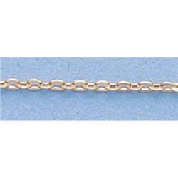 Pure Gold 16" 14k Gold-Yellow 1.3mm D/C Circle Chain