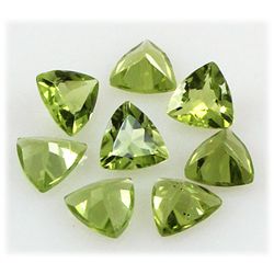 Peridot 5.26 ctw Loose Gemstone 6x6mm Trillion Cut