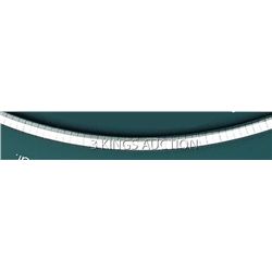 OMEGA NECKLACE 4mm 18in. 26.7 grs 14kt W Gold